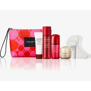 Shiseido Benefiance 7pc Wrinkle Smoothing Skincare Travel Gift Set NEW
